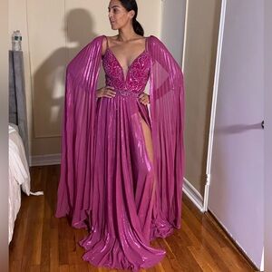 Jovani hot pink dress